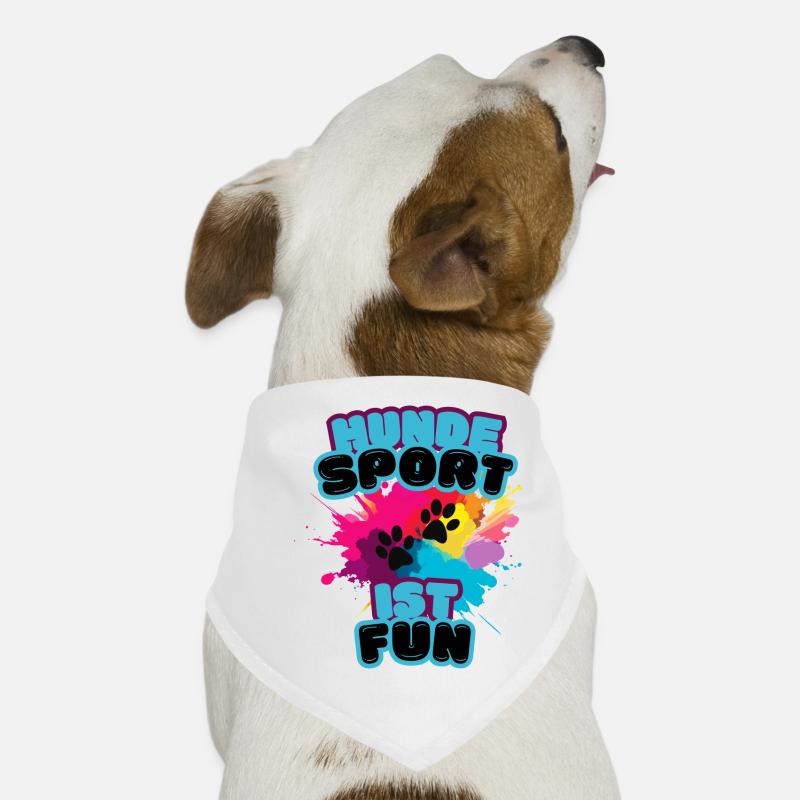 Hundesport ist fun rainbow blue Hunde-Bandana