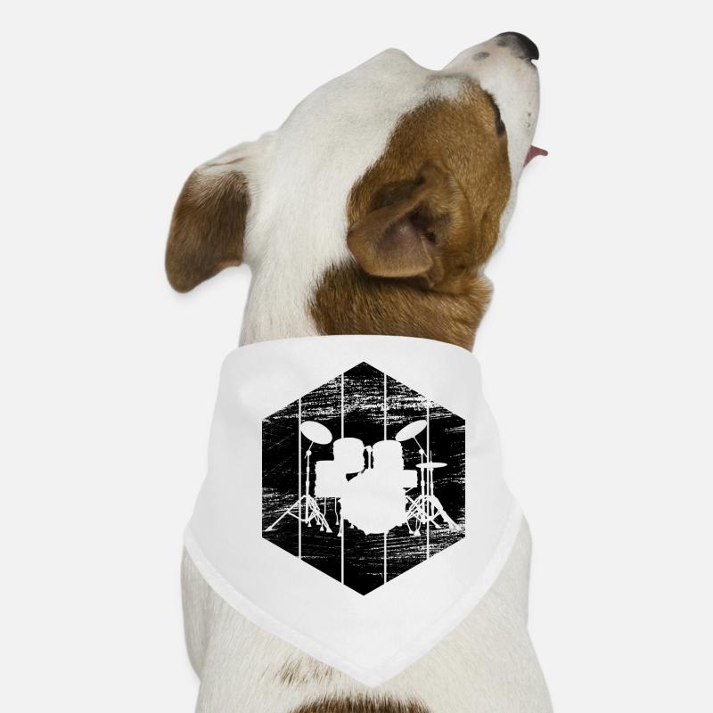 Drum Sketch Dog Bandana
