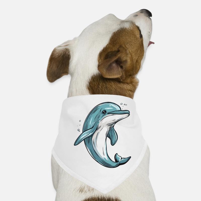 Lille delfin Bandana til din hund