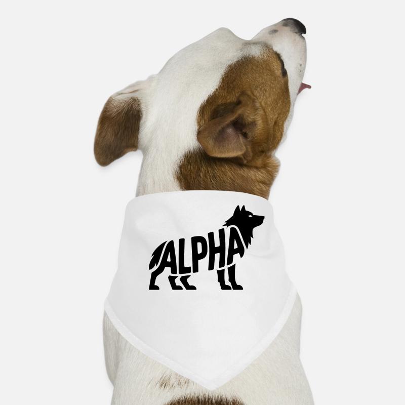 Alpha - Motivational Wolf Logo Dog Bandana