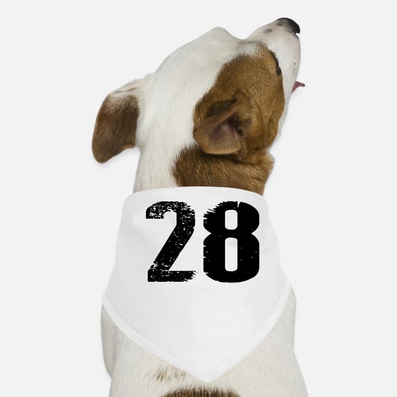 Maillot à 28 numéros Bandana pour chien