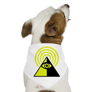 Pyramide Eye - Hunde-Bandana - Weiß - Vorne