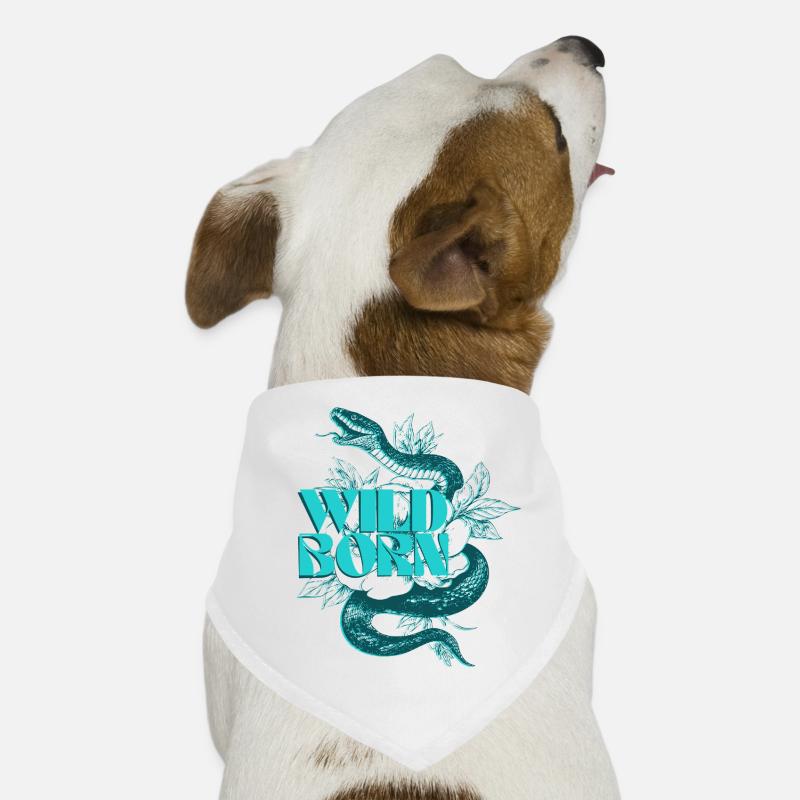 Wild Born Snake Botanisches Design Hunde-Bandana