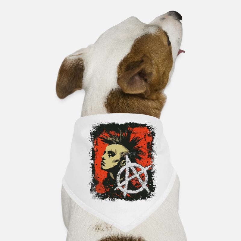 Fille punk rock Bandana pour chien