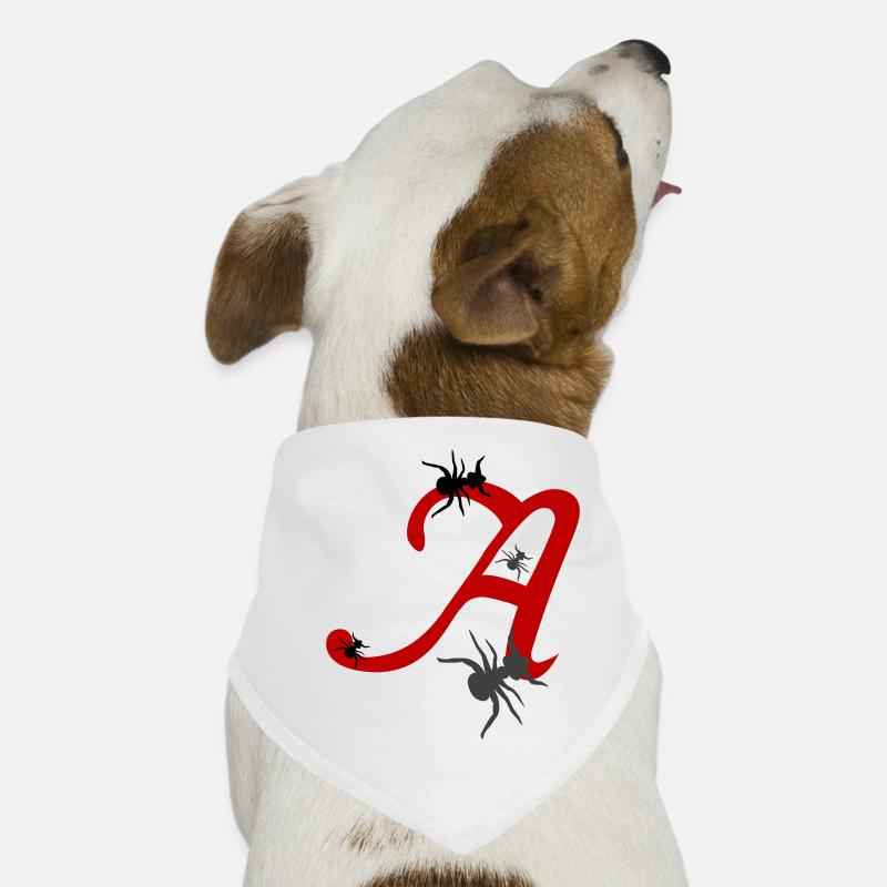 Letter A Initial Dog Bandana