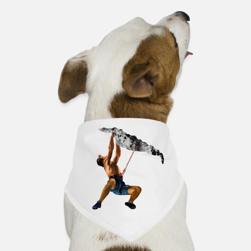 Climbing train on the rock Dog Bandana