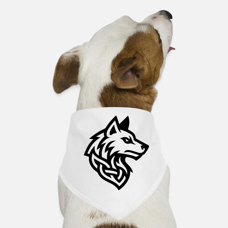 Viking Tête de Loup Bandana pour chien