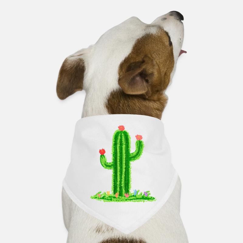 Cactus avec fleurs Bandana pour chien