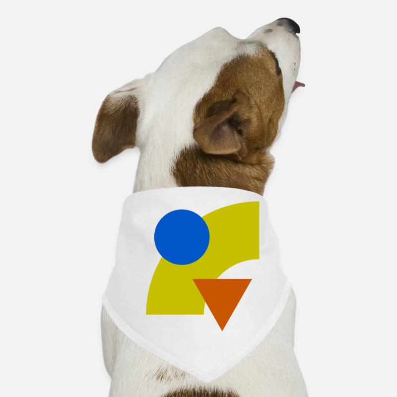 Constellation géométrique des couleurs - Bandana pour chien - blanc