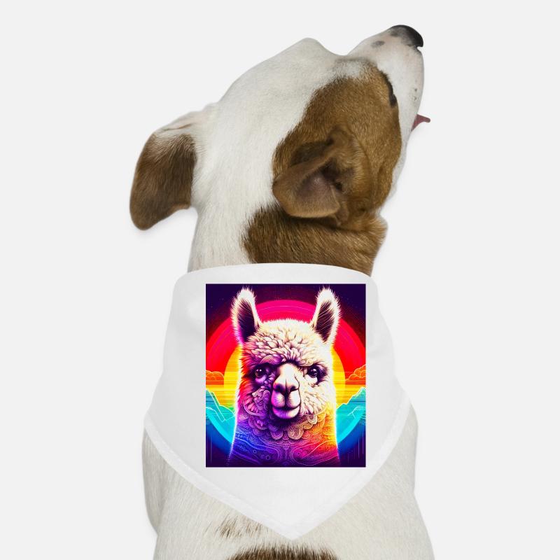 Alpaka Hunde-Bandana