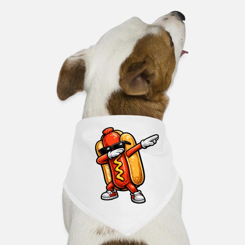 Dabbing Hot Dog Dog Bandana