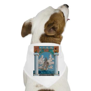 Segelkunst - Hunde-Bandana - Weiß - Vorne