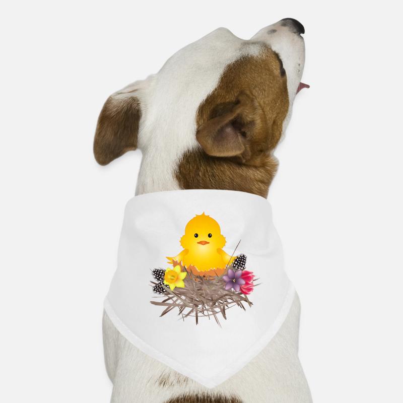 newly hatched chick in eggshell in nest Dog Bandana