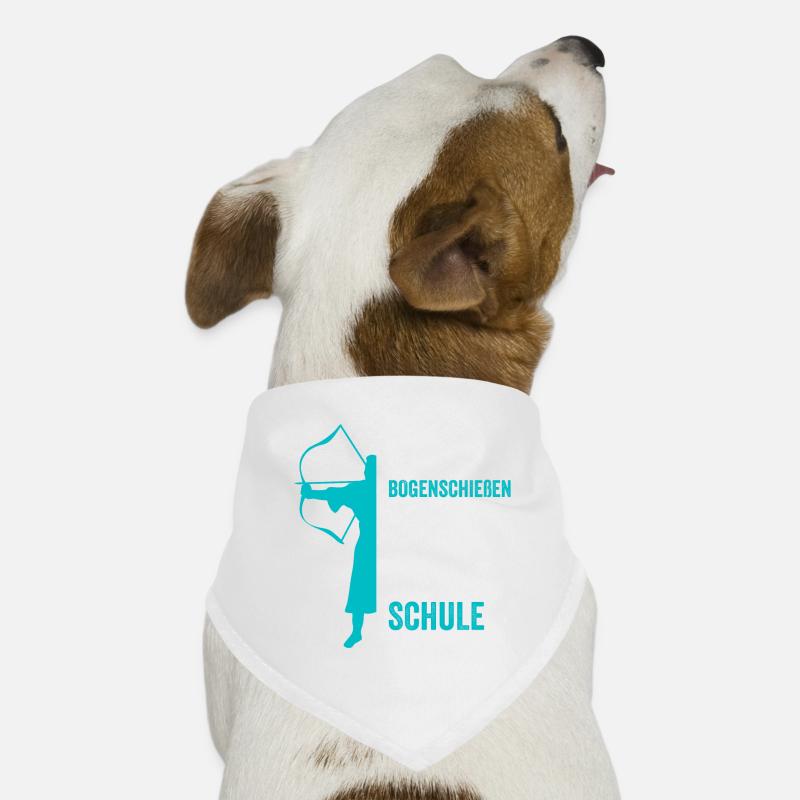 Bogenschießen Bogenschütze Pfeile Bogen - Hunde-Bandana - Weiß