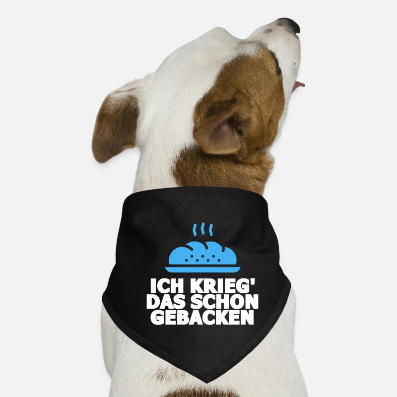 Ich krieg das schon gebacken Hunde-Bandana