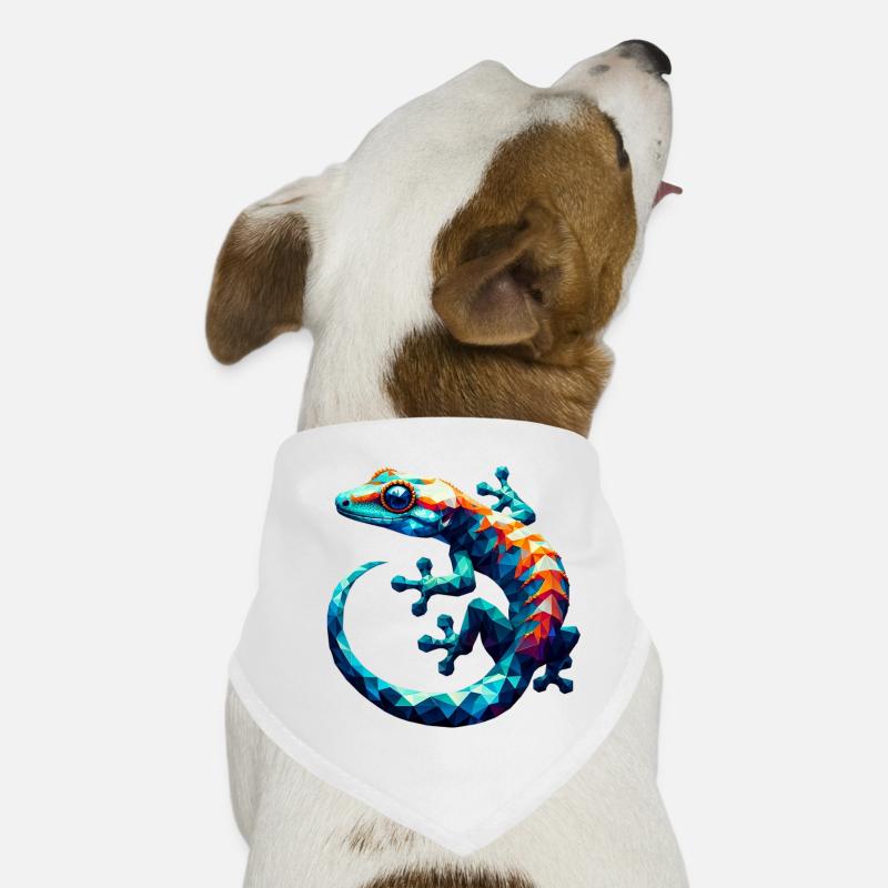 Polygonaler Gecko Hunde-Bandana