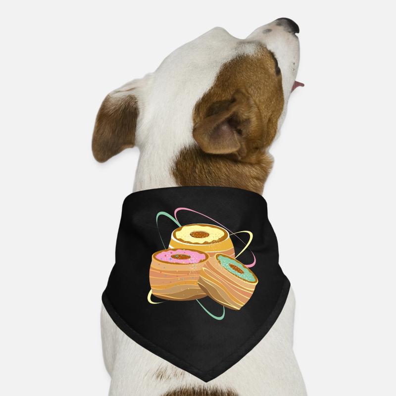 Trois Cronuts – Illustration avec une douce séduction Bandana pour chien