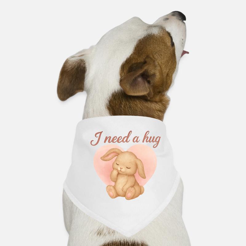 Ich brauche eine Umarmung / Y2K Design / Retro Hunde-Bandana