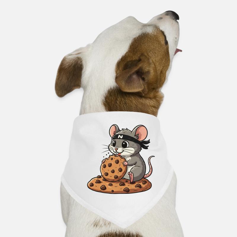 Cute Mouse Cookie Ninja Cartoon Candy Snack Dog Bandana