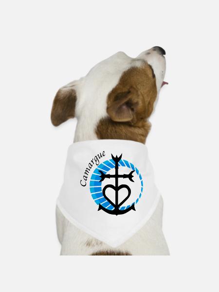 Camargue - Dog Bandana - white - Front