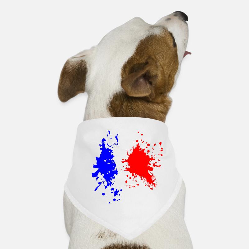 France Flag Splash Dog Bandana