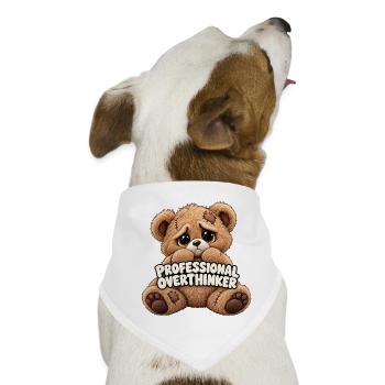 Professioneller Grübler Bär - Hunde-Bandana - Weiß - Vorne