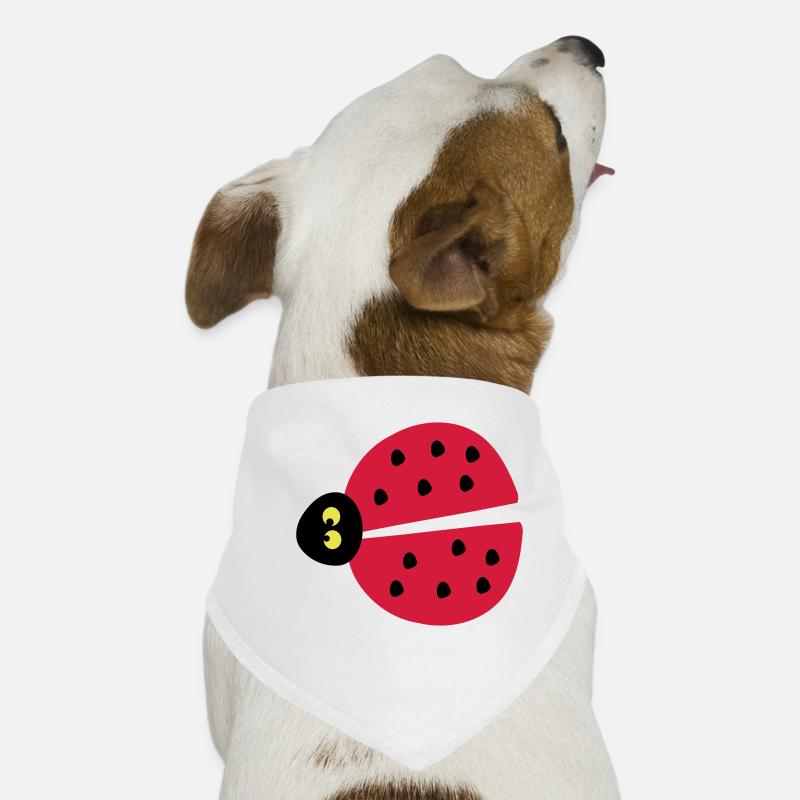insectes de coccinelle - Bandana pour chien - blanc
