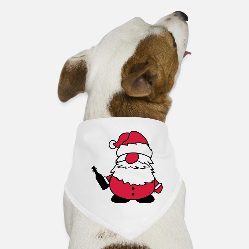 Santa Claus with beer Dog Bandana