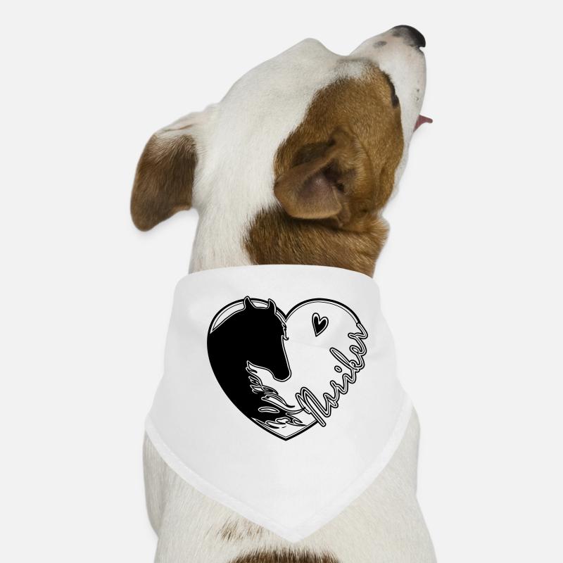 Noriker Pferd Herz Hunde-Bandana
