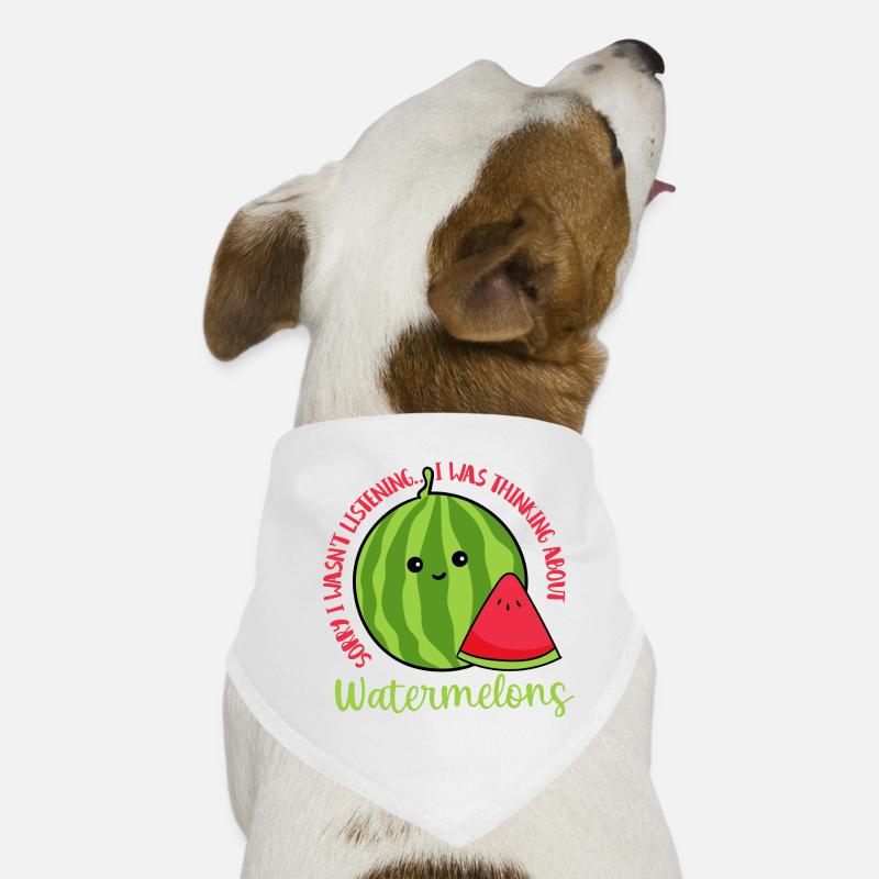 Thinking About Watermelons Tropical Fruit Melon Dog Bandana