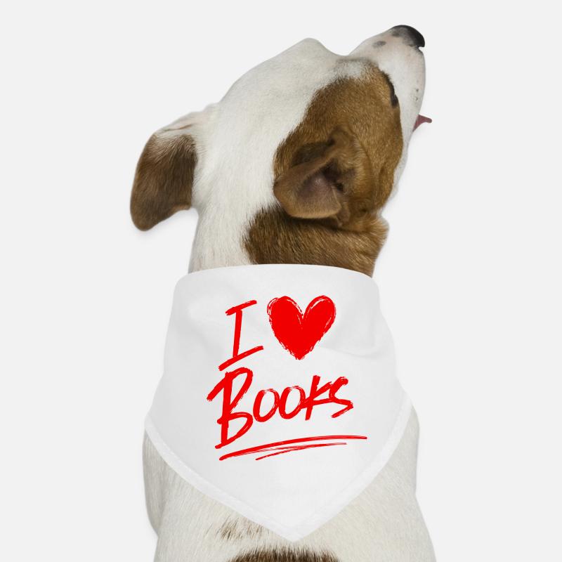 Ich liebe Bücher Hunde-Bandana