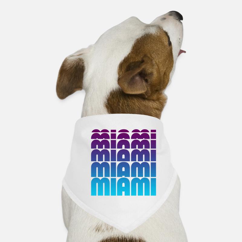 Gradient de grille de Miami Bandana pour chien