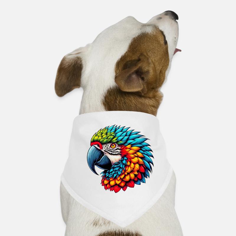 Papagei Hunde-Bandana