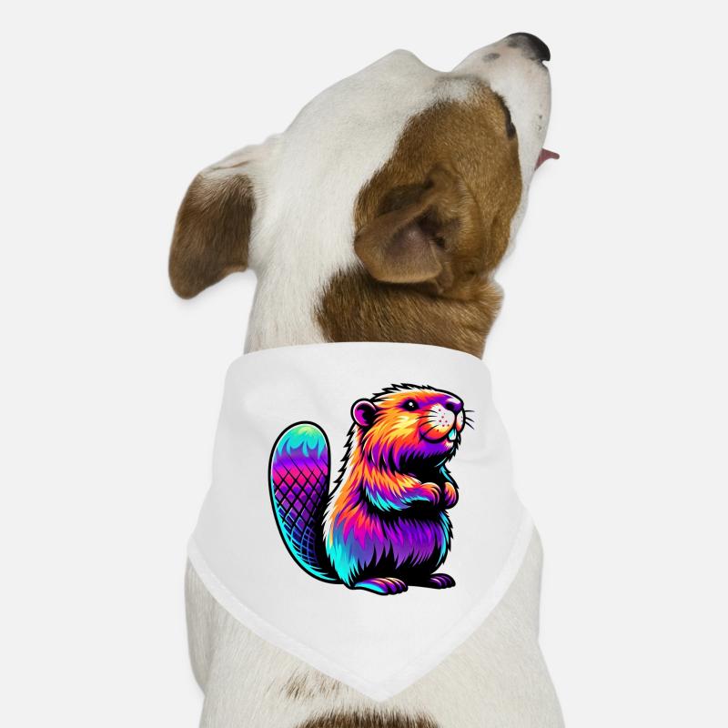 Bieber - Hunde-Bandana - Weiß