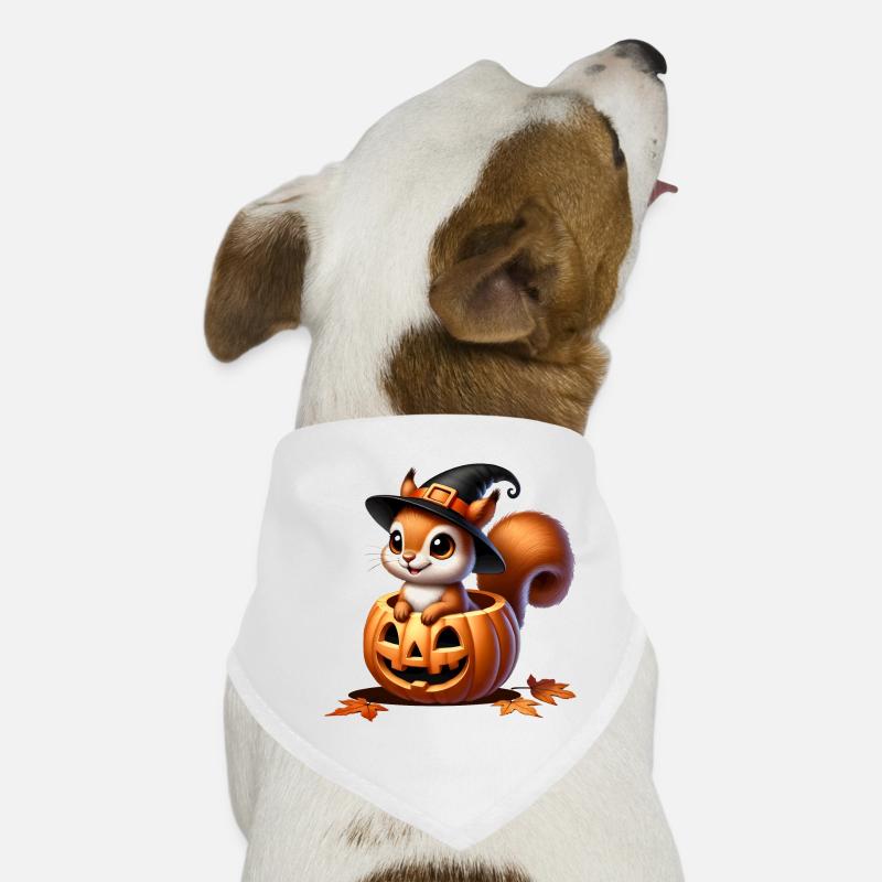 Cute Halloween Squirrel: Sweet Scary Fun Dog Bandana