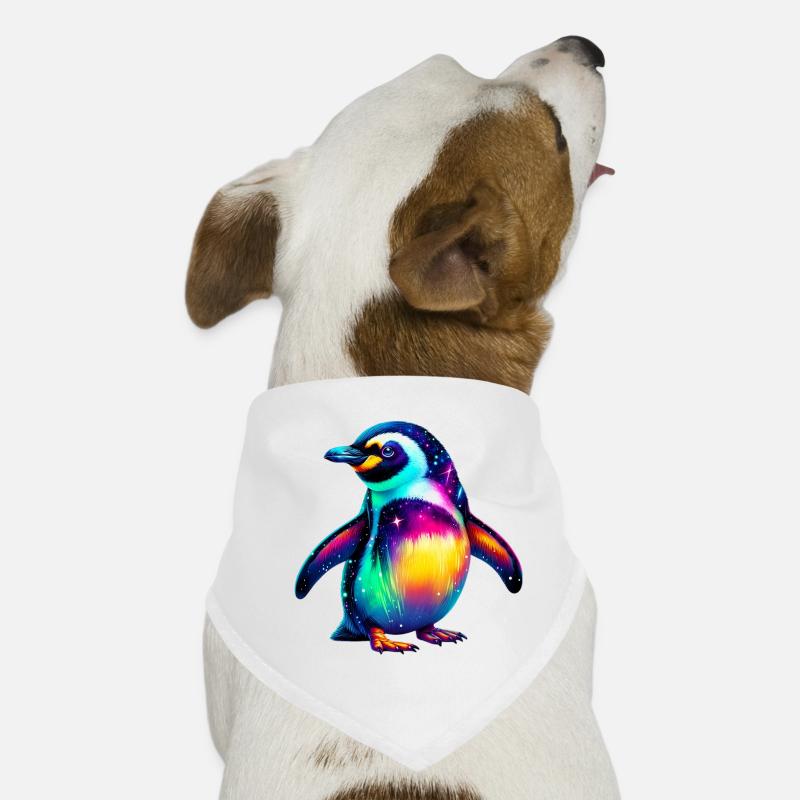 Pinguin - Hunde-Bandana - Weiß