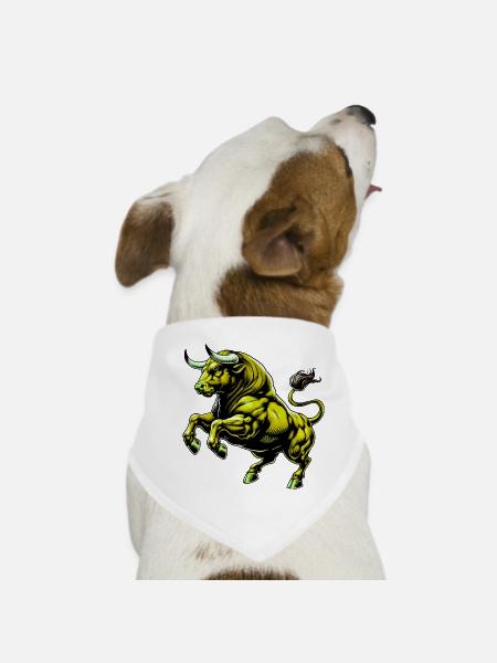 Bull - Dog Bandana - white - Front