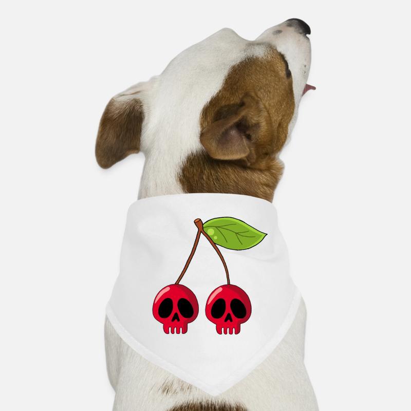 Cherry skulls Dog Bandana