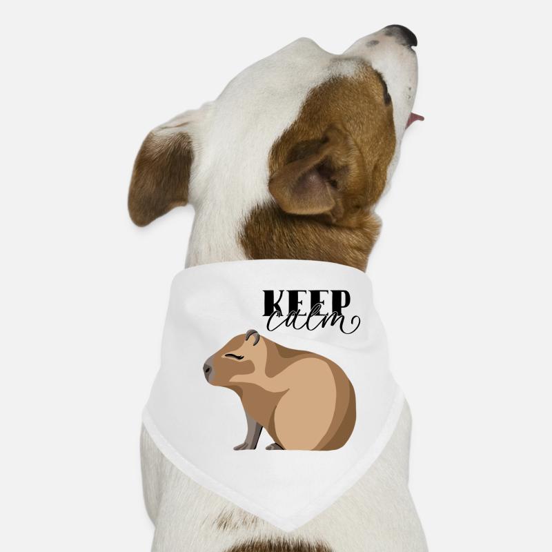 Keep Calm Capybara Hunde-Bandana