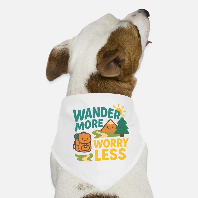 Wander More Worry Less Dog Bandana