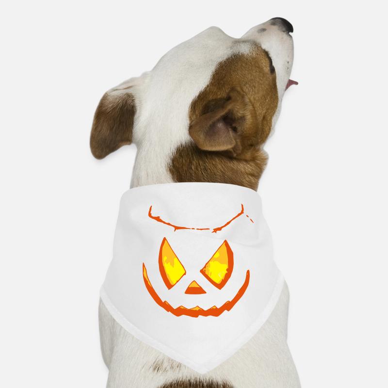 Visage de citrouille Halloween Bizarre Bandana pour chien