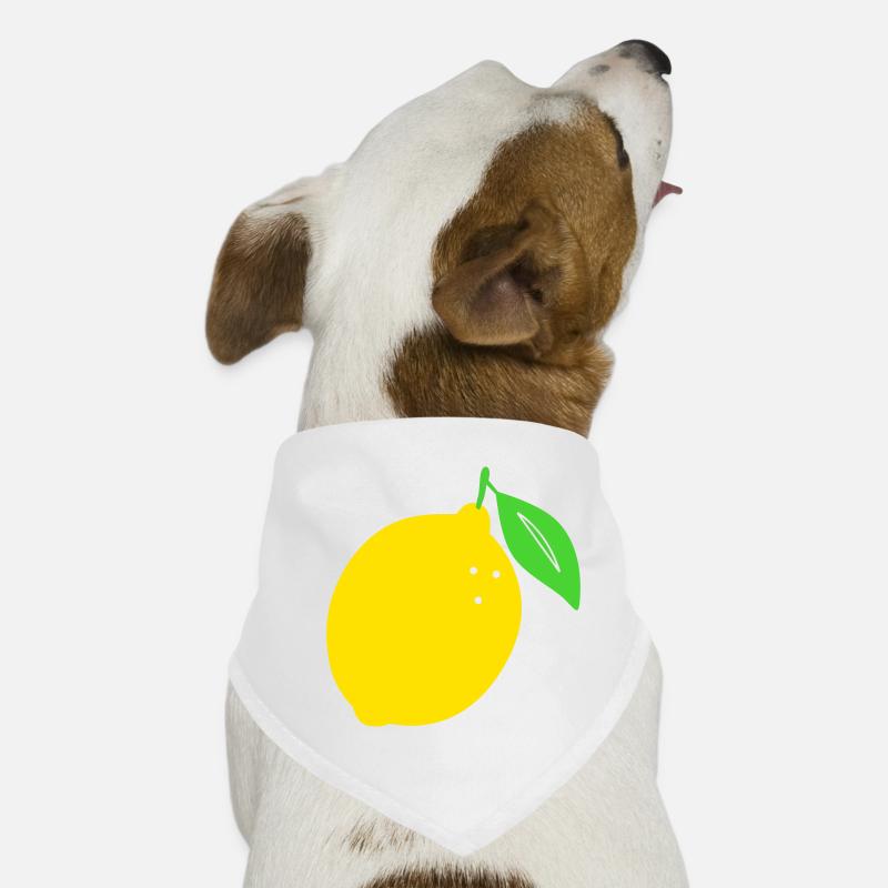 Lemon Flat Print Design Dog Bandana