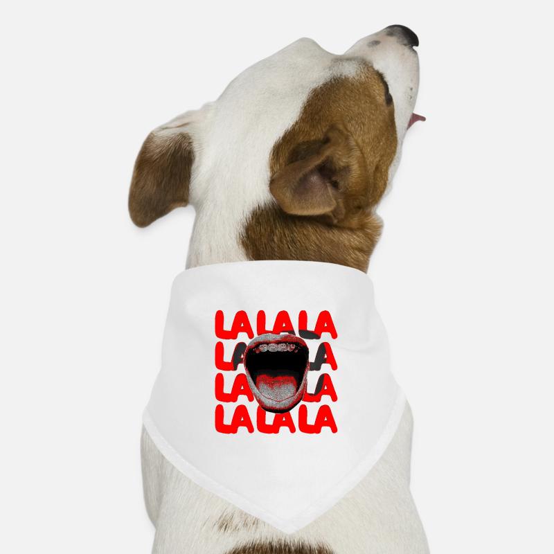 Typographie LALA Scream Bandana pour chien