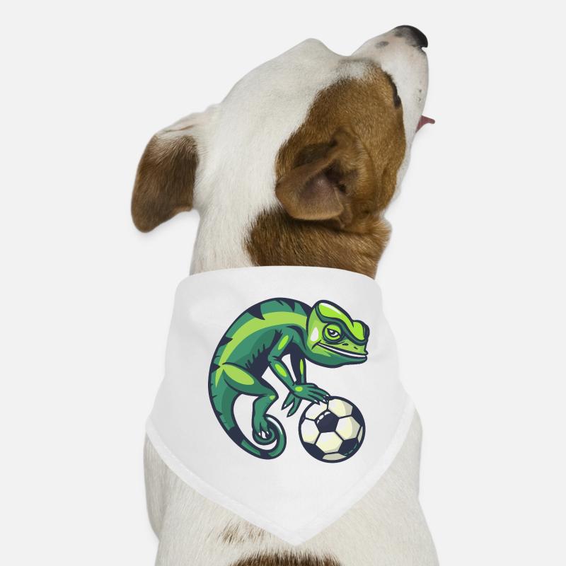 Gecko mit Fußball Hunde-Bandana