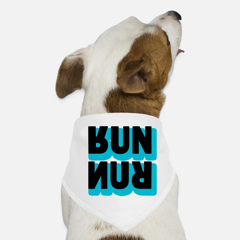 Running Run Typography Dog Bandana