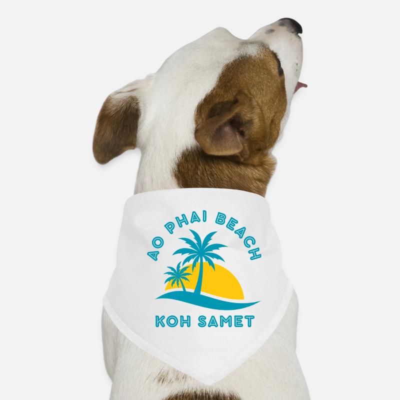 Plage Koh Samet Ao Phai Coucher de soleil Bandana pour chien