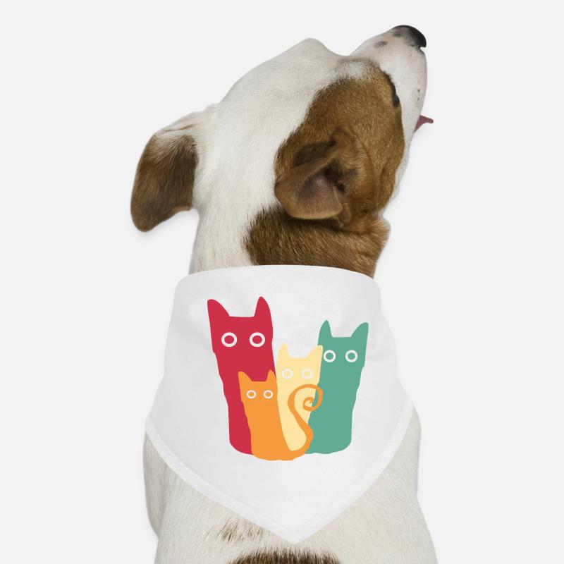 Katzen Retro Katze Hunde-Bandana