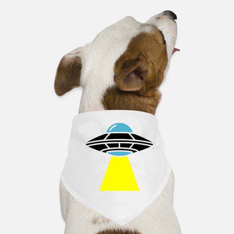 UFO Alien Raumschiff Licht Hunde-Bandana