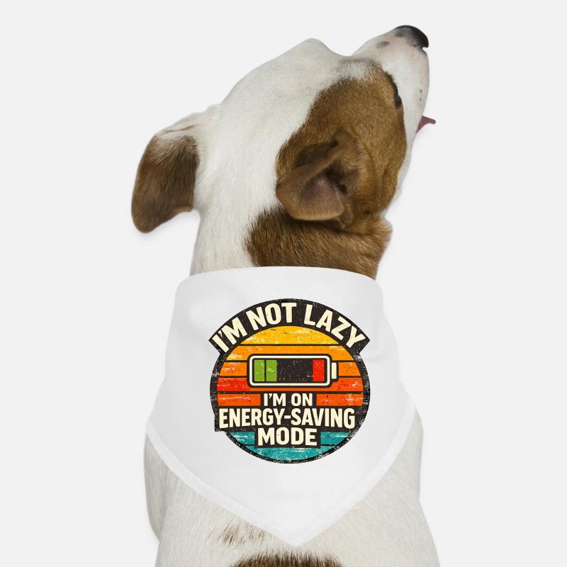 Energy Saving Mode Humor Dog Bandana
