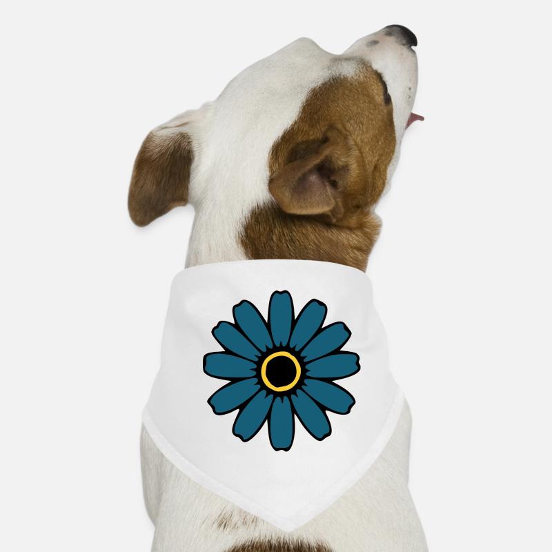 Fleurs Bleues Fleurs Fleur Fleur Sauvage Hippie Bandana pour chien